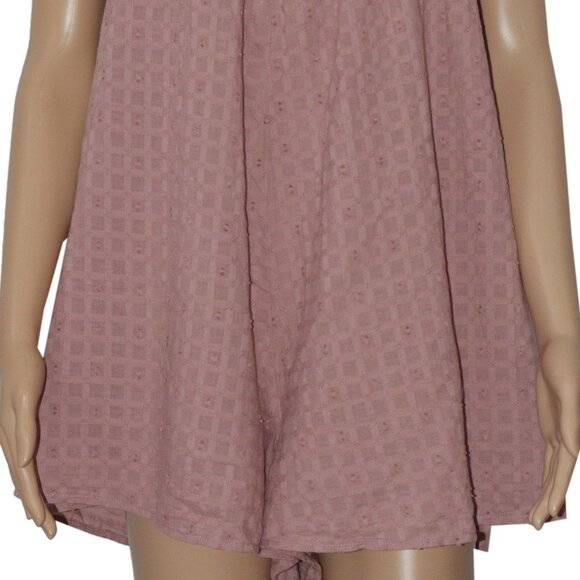 Free People Back To Love Romper Textured Adjustable Strap Purple S - Picture 4 of 5